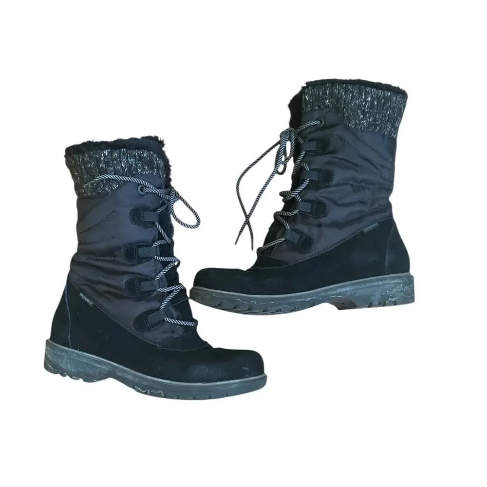 Bear Trap Winter Stay Dry System Women's Boots Size 7.5 Black